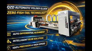 🚀QZD Automatic Folder Gluer brings next-level efficiency to modern packaging lines.#zhenhuamachinery