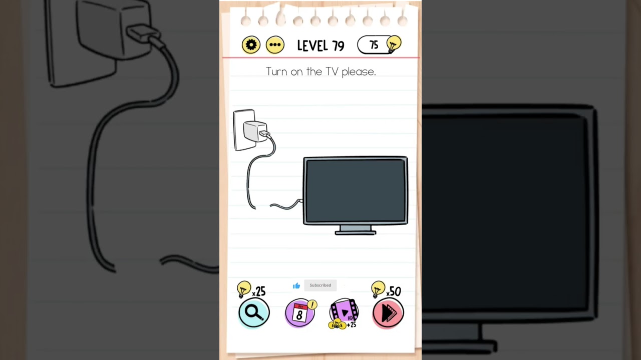 Brain Test: Tricky Puzzles Level 79 |  Turn on the TV please 