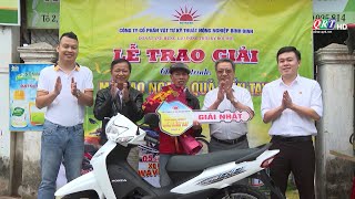 Phân bón Mặt Trời Mới trao thưởng 02 xe máy cho hội viên nông dân Quảng Nam | QRT