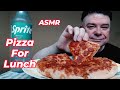 ASMR - A Double Pepperoni Pizza And A Sprite For Lunch (My Hotel Story)