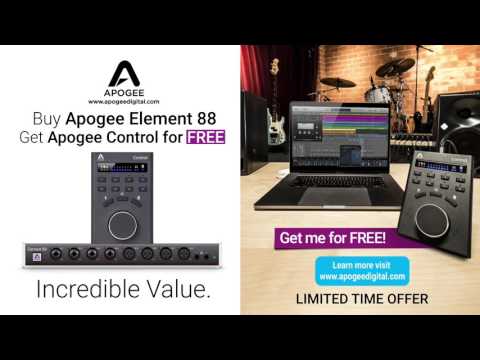 Cover Buy Apogee Element 88, Get Apogee Control FREE