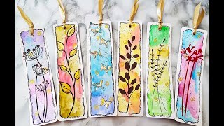 Easy Watercolor Bookmarks - Anyone Can Do It