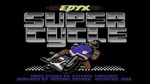 Super Cycle Review for the Commodore 64 by John Gage