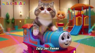 Lagu Satu Jari Kanan Satu Jari Kiri - Lagu Pembuka Kelas Untuk Anak Bersama Kucing Kereta Api Thomas