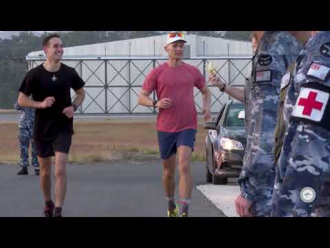 F/A-18F pilot, Flight Lieutenant Tom 24-hour running challenge