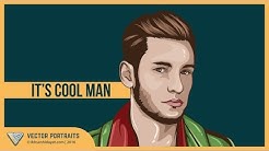 Tutorial Vector Portraits - it's cool man (Using Adobe Illustrator cc.2015) - Durasi: 18.40. 
