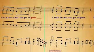 Video thumbnail of "A Messenger Of Grace SATB - Accompaniment"