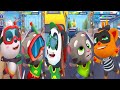 TALKING TOM GOLD RUN Splashy Tom VS Running Pet Dec Rooms Diver Bao Panda Rasta pi koko the robber