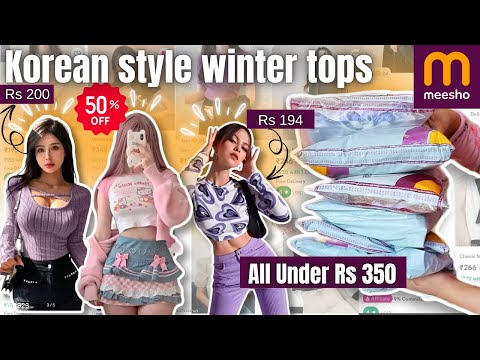 meesho full sleeves top under Rs 500 | Korean style tops haul | Vanya singh #meesho #haul #korean