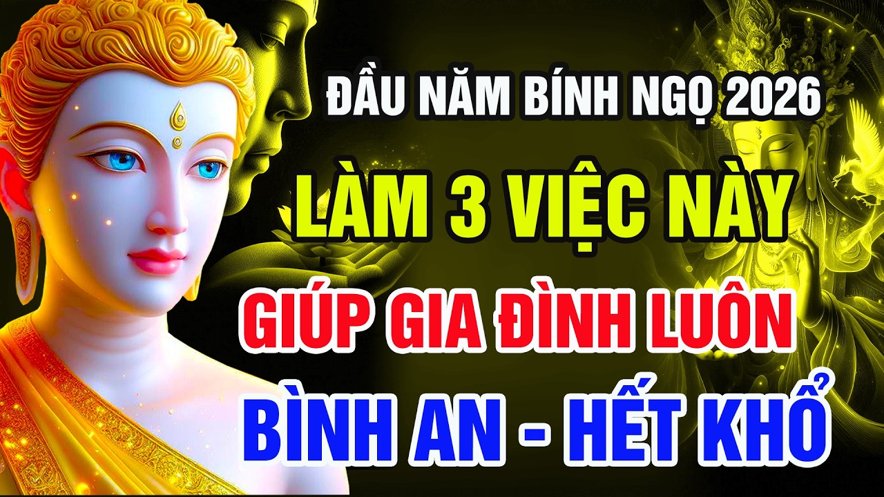 ĐẦU NĂM BÍNH NGỌ 2026: 3 Việc Phật Dạy Giúp Gia Đình Bình An Và Hết Khổ