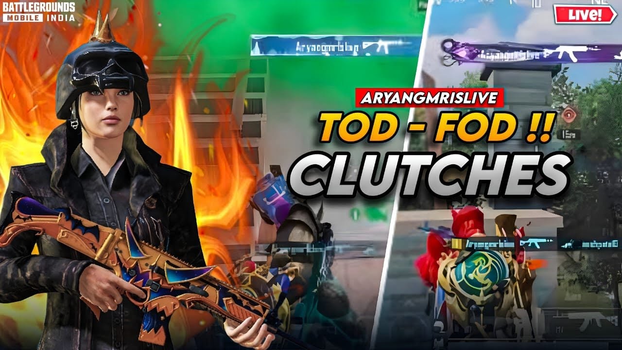 ARYANGMRISLIVE Most Intense Clutches🔥 Fastest 1v4 in Conqueror Lobby ...