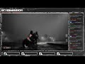 Dark anime stream overlay package