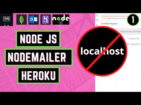 DEPLOY Nodejs API On Heroku : Sending Emails with Nodemailer