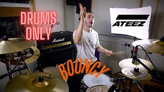 ATEEZ - Bouncy (K-HOT CHILLI PEPPERS)  | Chris Inman Drum Cover (DRUMS ONLY)