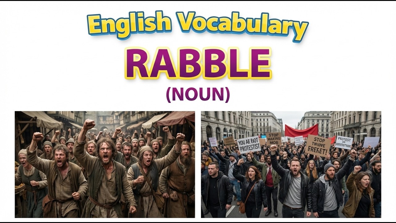 2178) Rabble – Word Meaning, word use, Synonyms & Antonyms | English ...