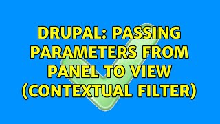 Drupal: Passing parameters from Panel to View (contextual filter)