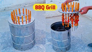 No Smoke New Design BBQ Grill . How to Make BBQ grill #diy