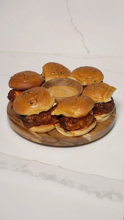 Let’s make some Hot Honey Chicken Sliders 🔥🍗🍯😋