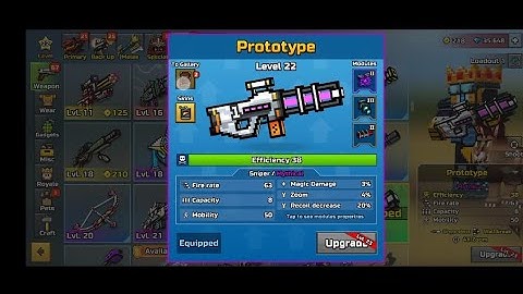 Pixel gun3d prototype mythical upgrade