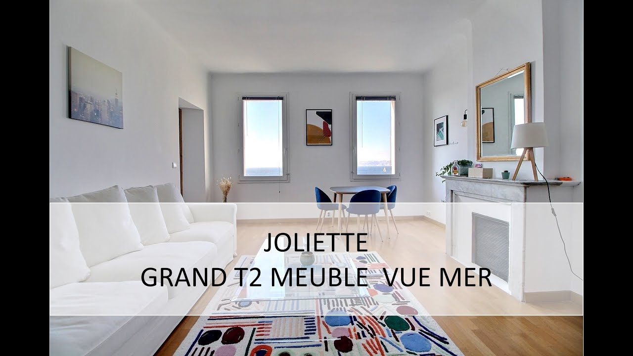 Location T2 meublé vue mer 13002 Marseille Joliette YouTube