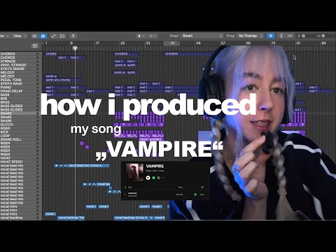 how i produced "VAMPIRE" by Julia Alexa (logic session breakdown)