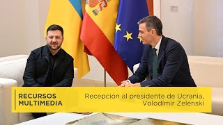 Pedro Sánchez Recibe Al Presidente De Ucrania, Volodímir Zelenski Recursos Multimedia
