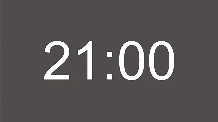 21 Minute Timer