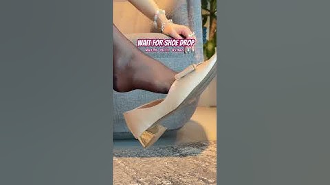 Thumbnail of Nylon Shoeplay Shoe Dangle Drop! Pantyhose stockings tights feet heels flats