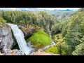 Exploring Oregon in a tow truck.  Tunnels, trains, and waterfalls!