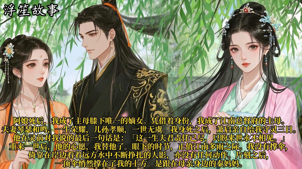 阿娘死后，我成了主母膝下唯一的嫡女。凭借着身份，我成了江南总督府的主母。夫妻琴瑟和鸣，一生荣耀，儿孙孝顺，一世无虞。#重生 #大女主 #复仇 #宫廷 #夺权 #古风 #小说