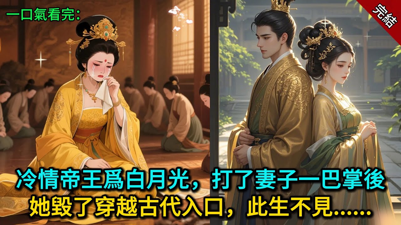 冷情帝王爲白月光，打了妻子一巴掌後，她毀了穿越古代入口，此生不見......