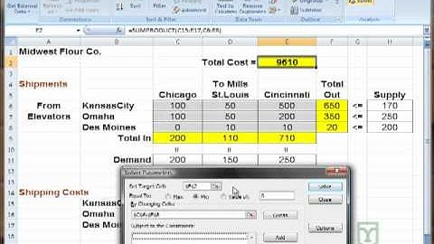 Using Excel Solver