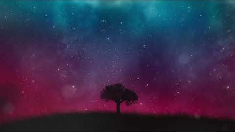 Soothing music natural | night sky and lonely tree