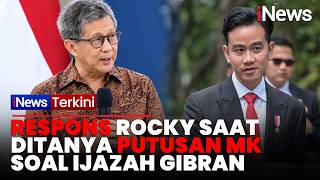 Rocky Gerung Ditanya Putusan MK soal Ijazah Gibran! Begini Jawabannya usai Rapat Wantimpres