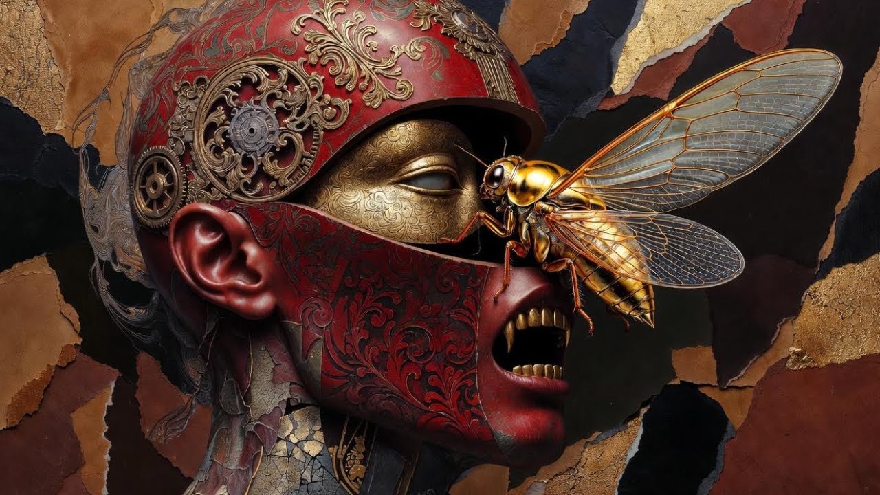 Don't Speak MUSIC VIDEO AI Transformation: Golden Cicada Rebirth & Praying Mantis Ascension