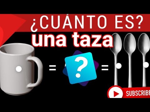 ansiedad Intermedio Descarga Cuanto es una taza / cuantos ml tiene una taza - YouTube