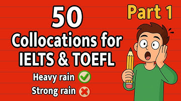 50 Common English Collocations — Definitions & Perfect Examples #englishcollocations #learnenglish