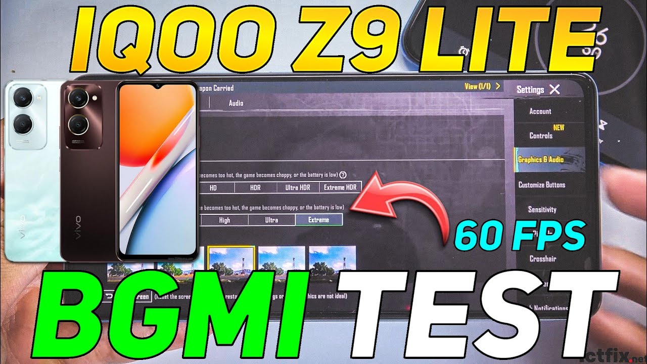 IQOO Z9 LITE BGMI TEST | IQOO Z9 LITE PUBG TEST | DM 6300