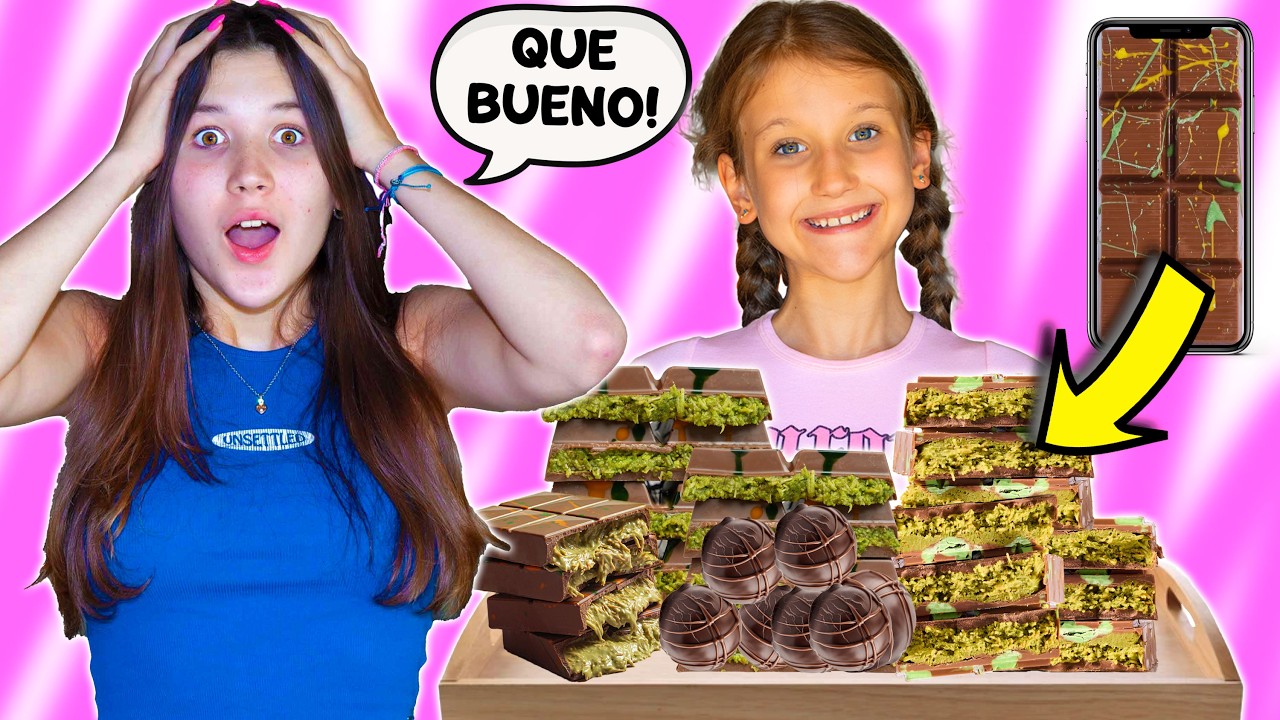 HACEMOS CHOCOLATE DE DUBAI EN CASA con ERIKA (¿Cómo quedó? | Daniela Golubeva