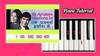 Ek Ajnabi Haseena Se ll Best Tutorial With Music Notation ll #dailyshorts #pianotutorial