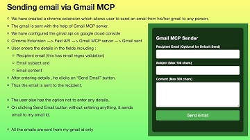 Send email using gmail mcp server and gmail api