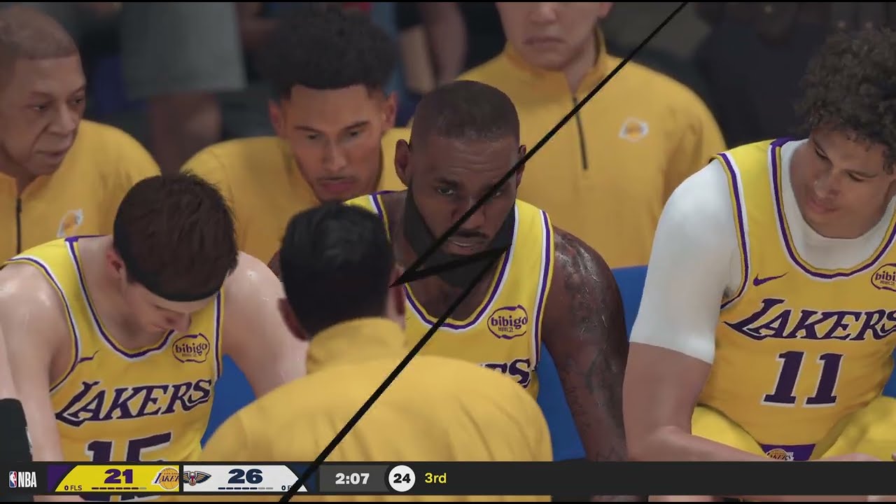 Los Angeles Lakers vs New Orleans Pelicans - NBA 2K26