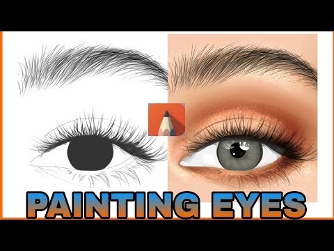 SEMIREALISM EYE - VEXEL ART PROCESS (sketchbook app)