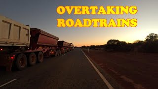 Overtaking Roadtrains In Outback Australia. #trucklife #truckspotting #australia