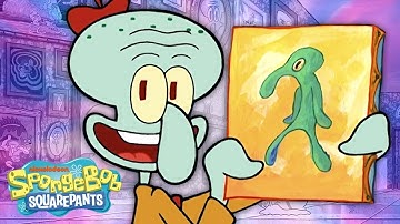 EVERY Artwork by Squidward Tentacles 🎨🐙 | SpongeBob SquarePants