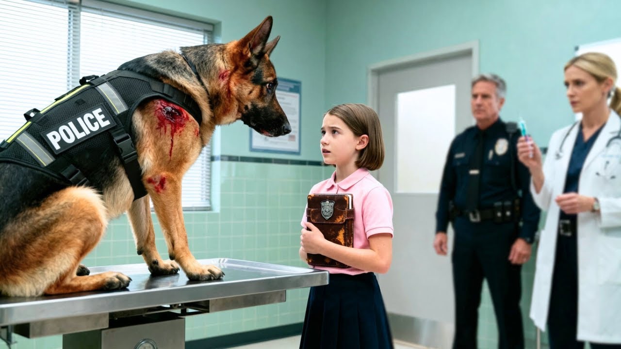 Un Chien Policier Blessé Refuse D’Être Soigné — Jusqu’à Ce Qu’Une Fillette Prononce Le Code Secret