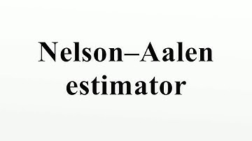 Nelson–Aalen estimator
