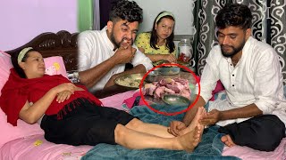 First Time Pig Meat At Bhahun's Home, Love for Pregnant Wife is unlimited Himesh Megha Official