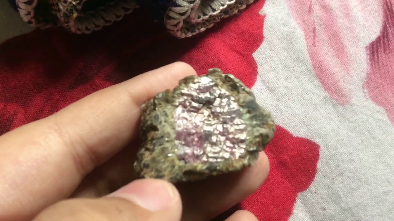 Rare ruby covered with mica!!