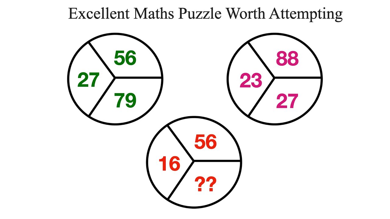 Excellent Maths Puzzle Worth Attempting - YouTube